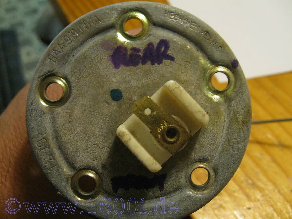 1600i fuel gauge sender repair/clean up